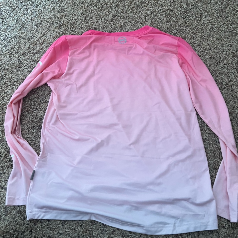 Girls Magellan Outdoors Pink Long Sleeve Shirt - Picture 3 of 3